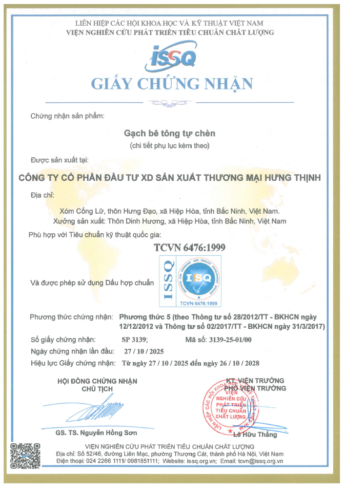Chứng nhận hợp chuẩn TCVN 6476:1999