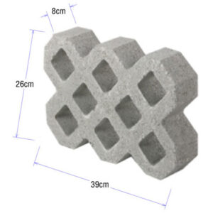 Mẫu gạch trồng cỏ không nung